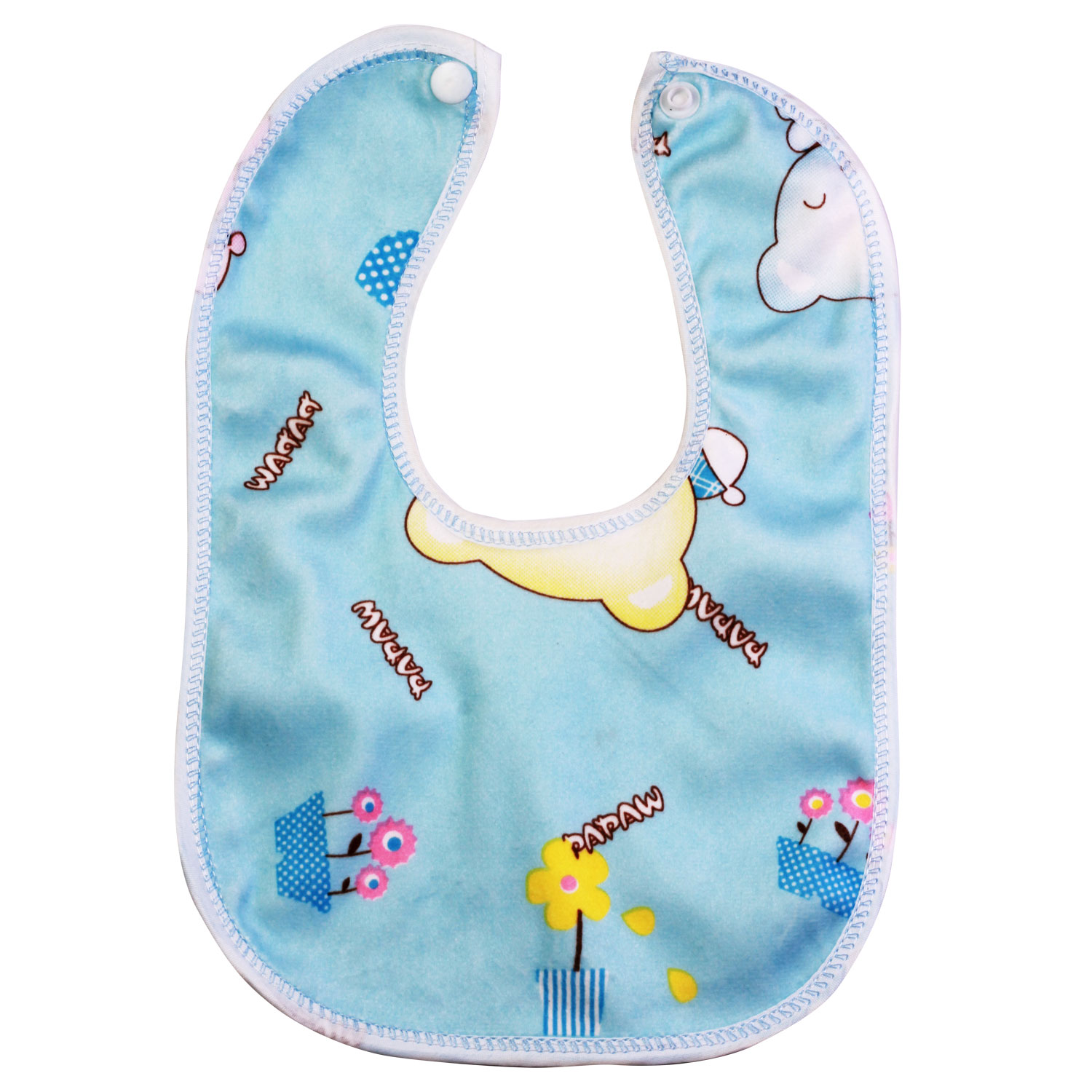 bibs with button closure