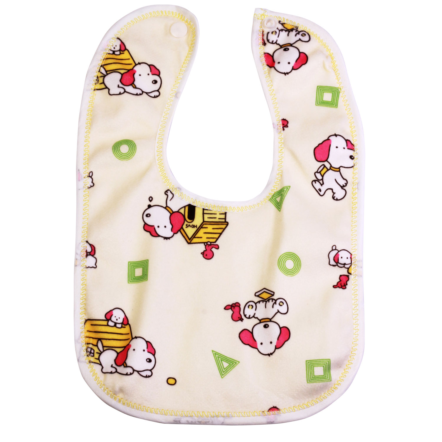 bibs with button closure